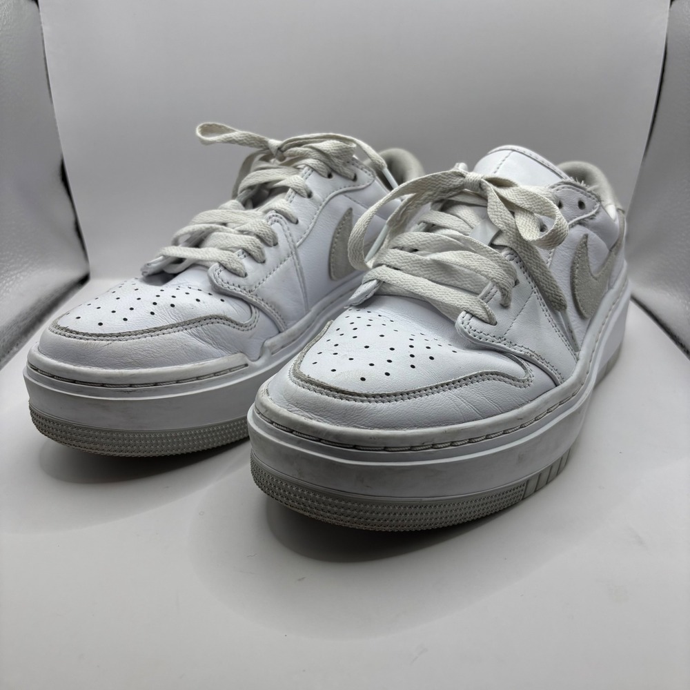 Women's Size 9 Nike Air Jordan 1 Elevate Low White Grey DH7004-110 Platform Shoe